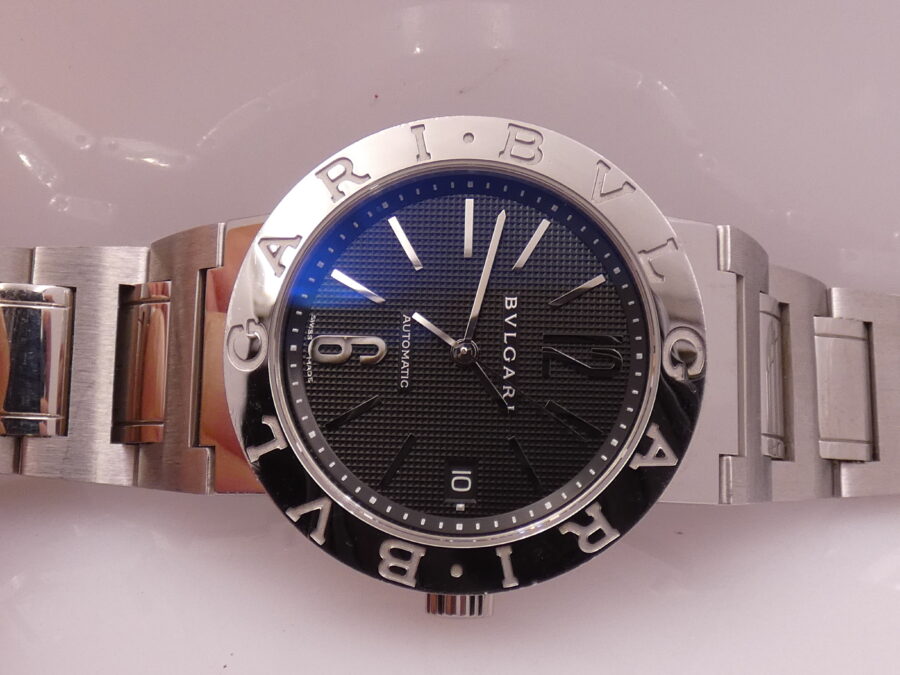Bulgari Bulgari BB 38 SS Honeycomb Dial Automatic TOP CONDITION Acciaio Braccialato ANNI '2000s - immagine 6
