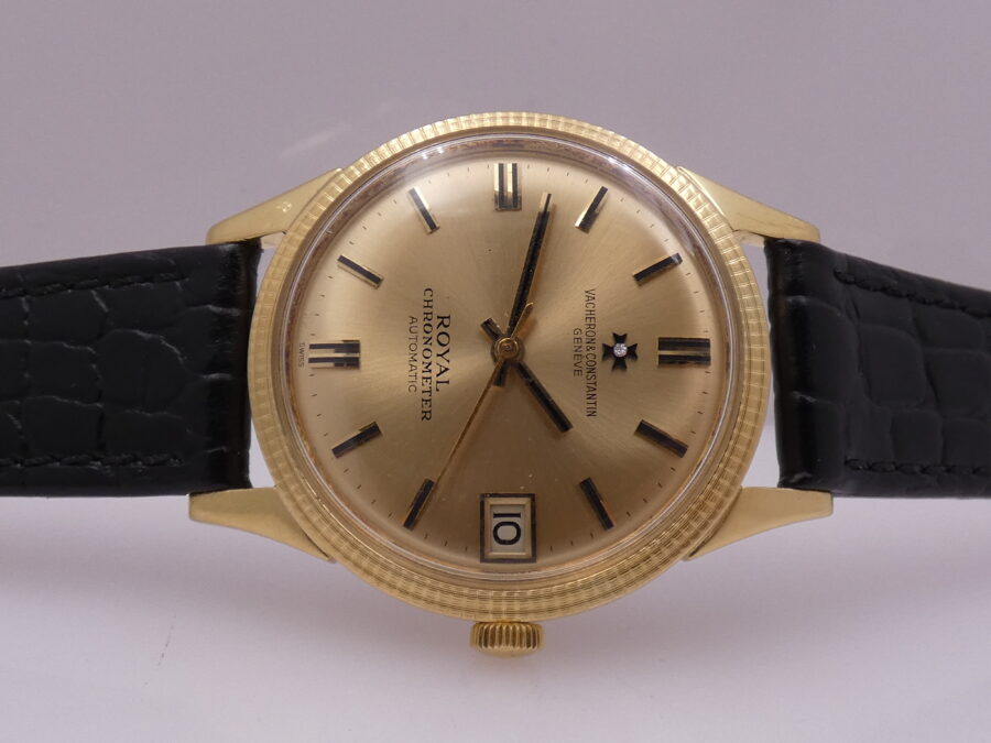 Vacheron Constantin Extremely Rare Chronometer Royal 6734 Automatic Oro Massiccio 18Kt Anni '60 - immagine 6