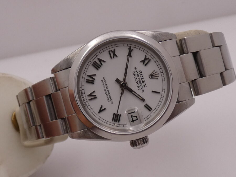 Rolex Datejust 31 MID-SIZE 68240 Anni 1991 White Dial Automatico Acciaio Bracciale Oyster LADY Watch - immagine 6