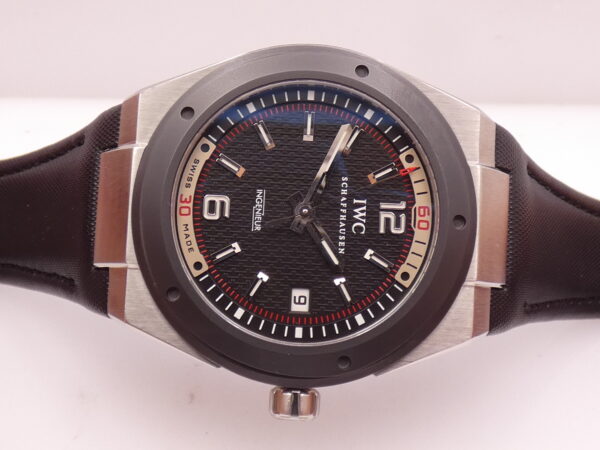 IWC Ingenieur Automatic IW3234 Automatic Date Black Ceramic Bezel Acciaio