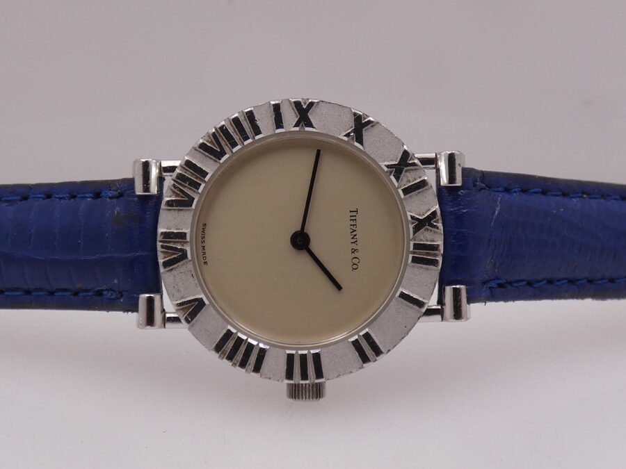 Tiffany Atlas Lady 24mm L0604 ARGENTO 925 Anni 90's Orologio Ladies - immagine 6