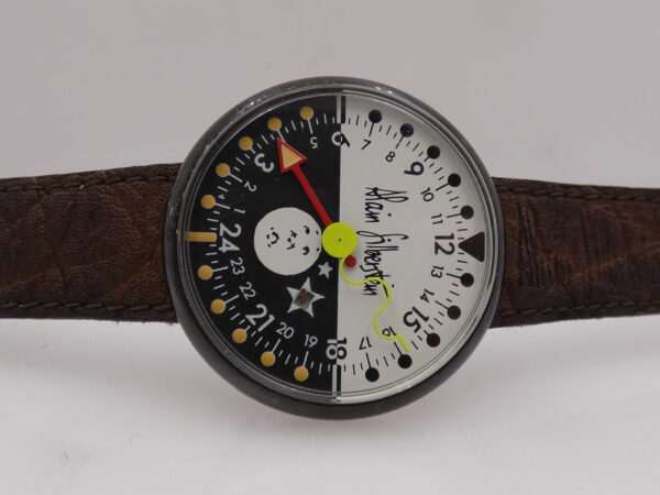 Alain Silberstein Creations Mono Hand Night & Day 24H Black Pvd ANNI '2000s Orologio