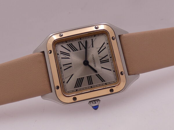 Cartier Santos Dumont Lady 27,5mm Acciaio & Oro Rosa 18Kt 4213 TOP CONDITION For Ladies W2SA0012