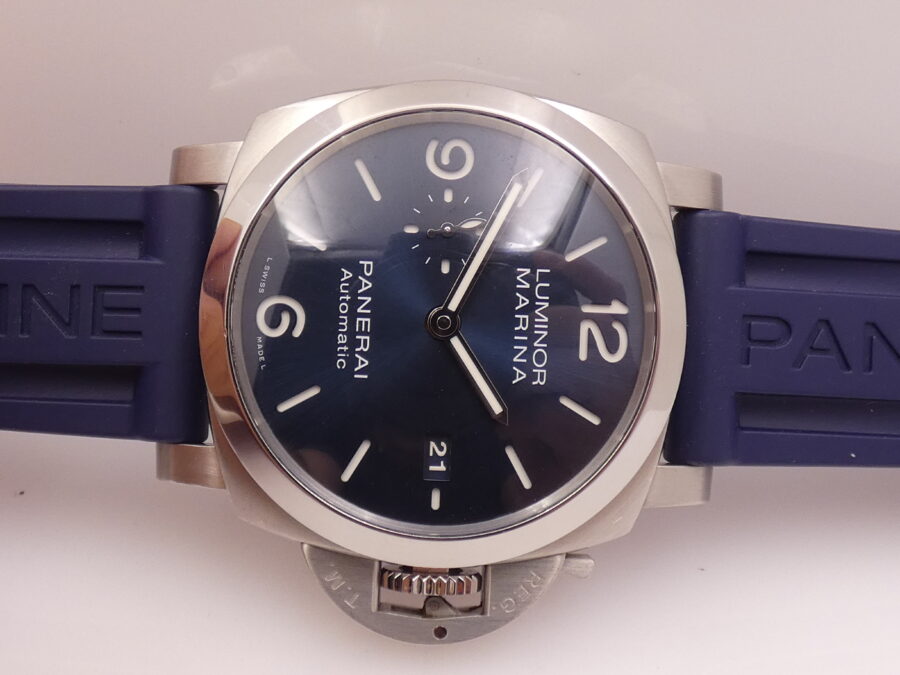 Panerai Luminor Marina PAM01313 BOX&PAPERS Anni 2021 BLUE DIAL Automatico Acciaio OP7393 - immagine 6