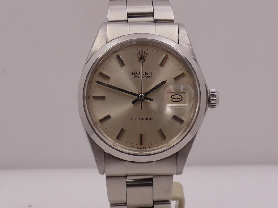 Rolex Oysterdate Precision 6694 Anno 1970 Original Dial Carica Manuale Vintage Braccialato - immagine 7