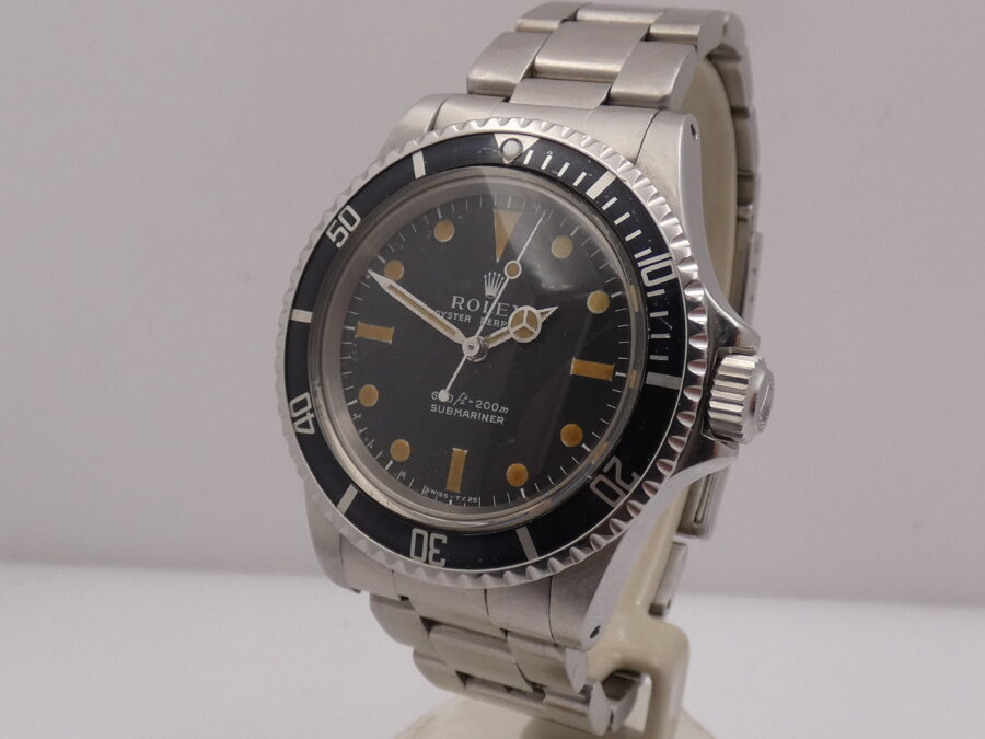 Rolex Submariner (No Date) 5513 SERIF Hazelnut Dial MK1 Open Six Automatico Braccialato Anno 1970/1971 - immagine 7