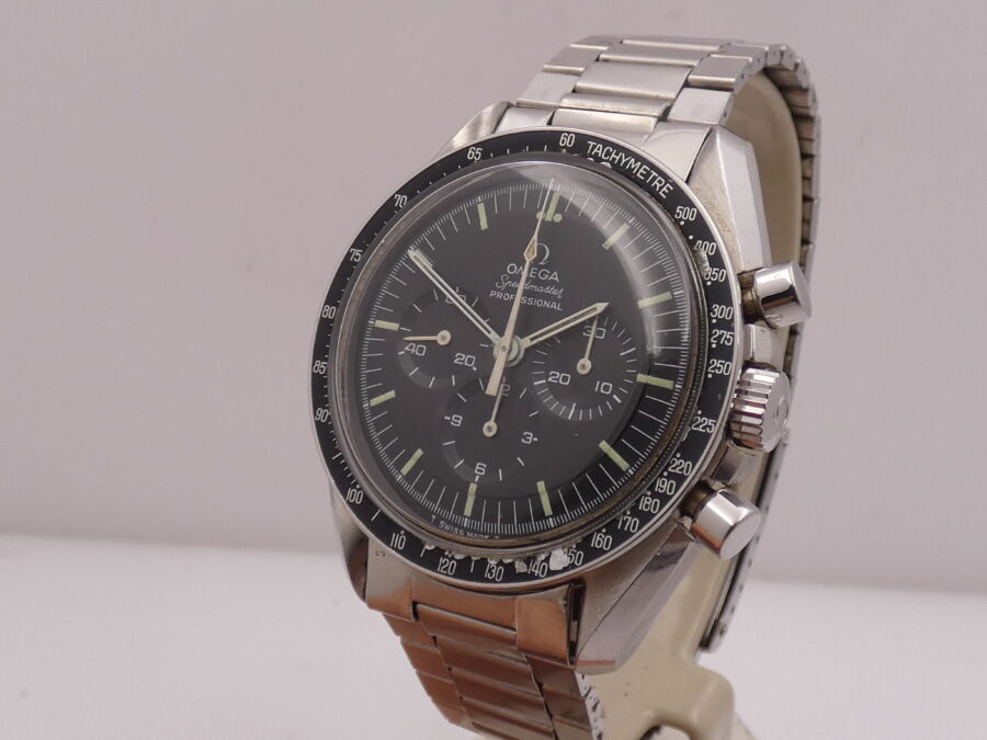Cronografo Omega Speedmaster Professional Moonwatch Tritium 145.022 With PAPERS ANNO 1972 RARO BRACCIALE ELASTICO 1039/516 - immagine 7