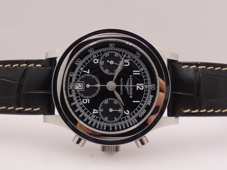 Cronografo Longines Heritage 1942 NEW BOX&PAPERS L2.768.4 Automatico ANNO 2023 Mai Indossato - immagine 8