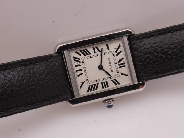 Cartier Tank Solo Steel 3170 LIKE NEW With PAPERS Anno 2021 For Ladies