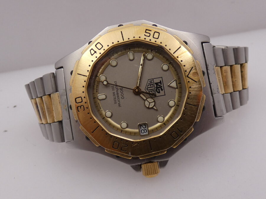 TAG Heuer 3000 Professional Acciaio&Oro 18 kt G.F. Anni 80 Braccialato Ref. 934.206 - immagine 8
