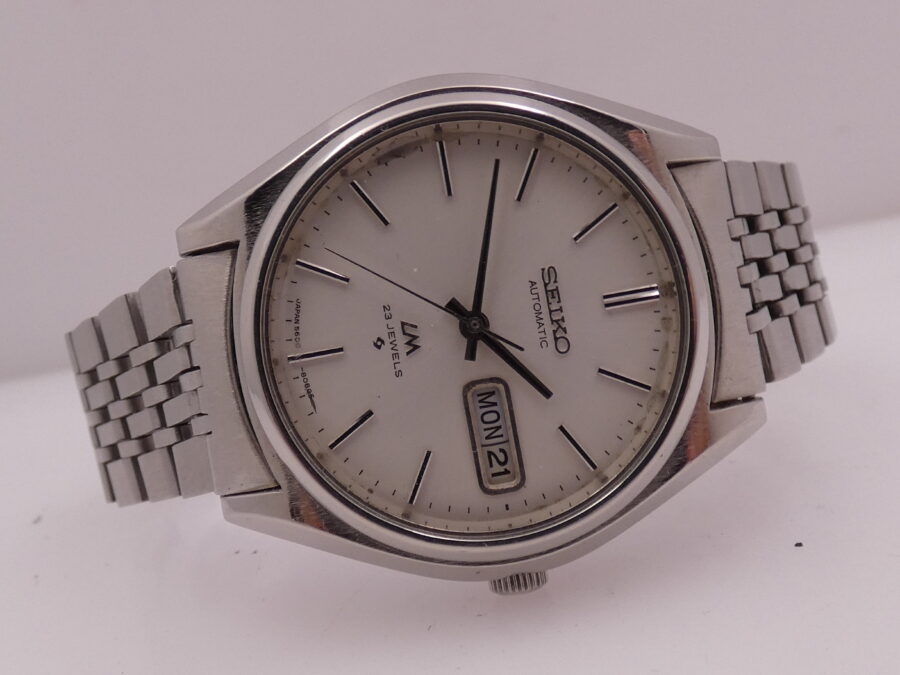 Seiko Lord Matic Day-Date Automatico Anni 70 Acciaio Braccialato Ref. 5606-8051 - immagine 8