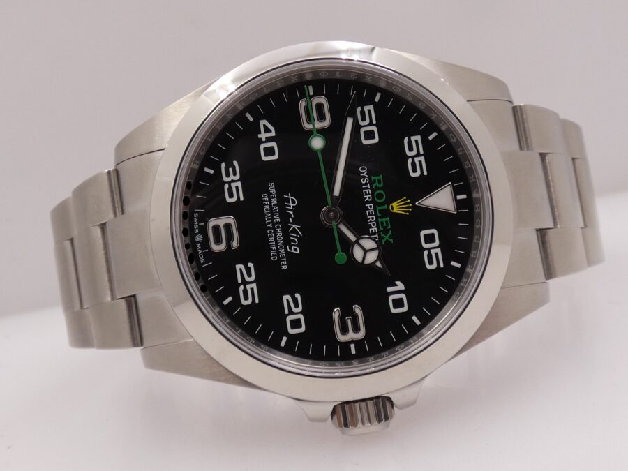 Rolex Air King 126900 40mm NEW BOX&PAPERS Aprile 2023 Automatico Acciaio MAI INDOSSATO - immagine 7