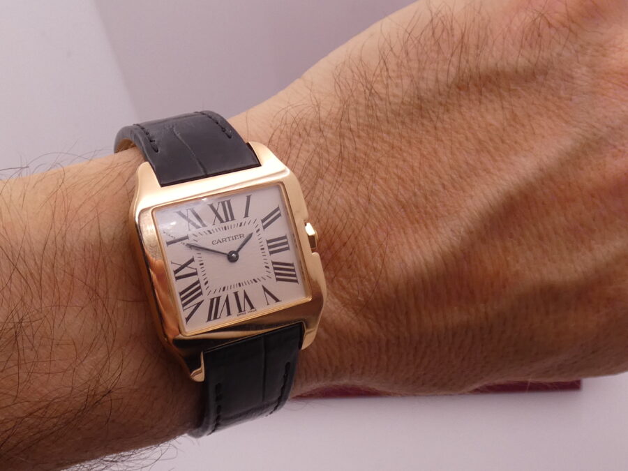 Cartier Santos Dumont Oro Rosa18Kt W2009251 BOX&PAPERS Anno 2023 TOP CONDITION Never Polished - immagine 7