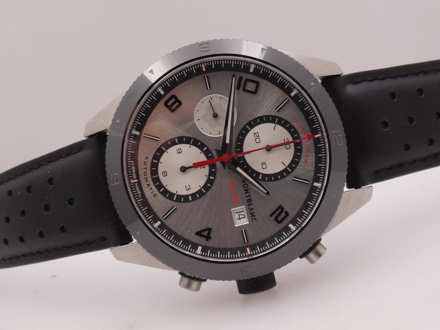 Cronografo Montblanc Timewalker 116100 43mm Lunetta Ceramica Automatico Acciaio - immagine 8