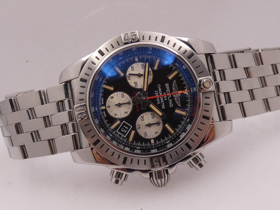 Breitling Chronomat Chronograph 44 Airborne AB0115 With PAPERS Automatic Top Condition YEAR 2015 With Bracelet Edition Speciale 30° Anniversaire Chronometre Certifie - immagine 7
