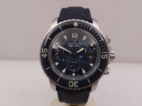 Cronografo Blancpain Fifty Fathoms Flyback 45mm With PAPERS Anno 2021 Automatico Acciaio 5085FB-1140-52