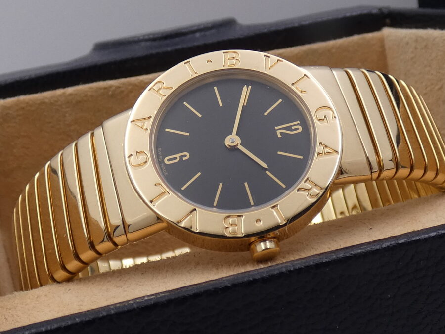 Bulgari Bulgari Tubogas Lady ORO MASSICCIO 18KT BB 26 2T WITH BOX Anni 90's - immagine 7