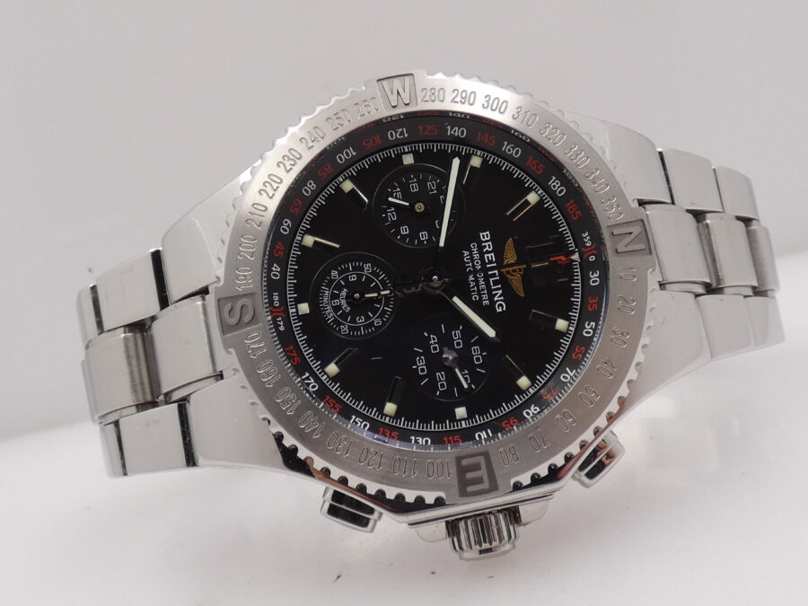 Cronografo Breitling Hercules 45mm TOP CONDITION A39362 Anni 2000's Automatico Acciaio - immagine 7