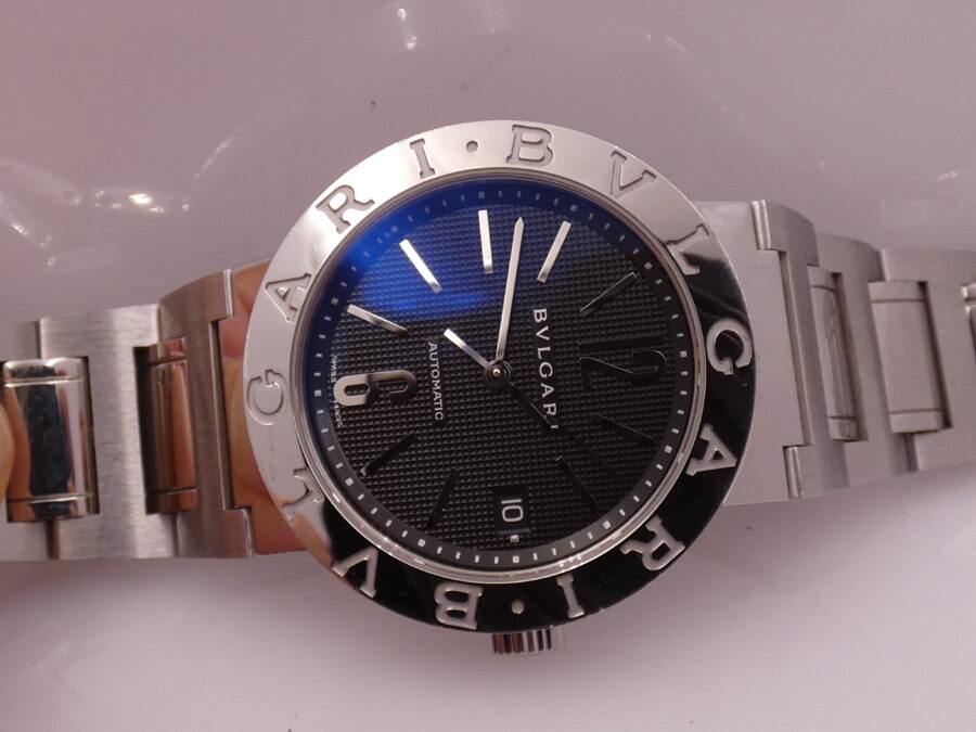 Bulgari Bulgari BB 38 SS Honeycomb Dial Automatic TOP CONDITION Acciaio Braccialato ANNI '2000s - immagine 7