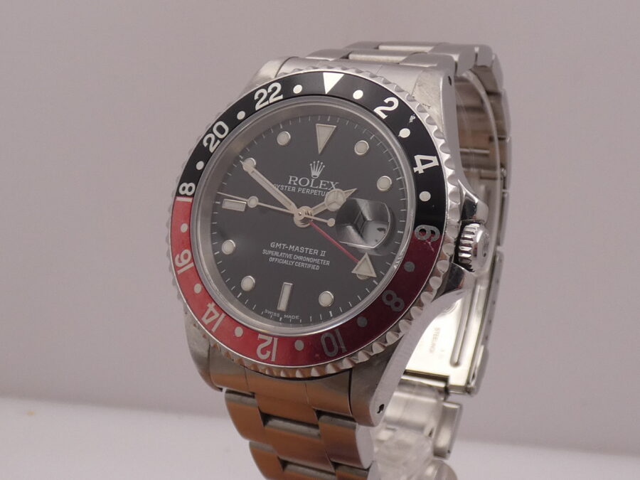 Rolex GMT-Master II 16710 Coke FADED BEZEL Anno1999 Automatico Bracciale Oyster JUST SERVICED - immagine 8