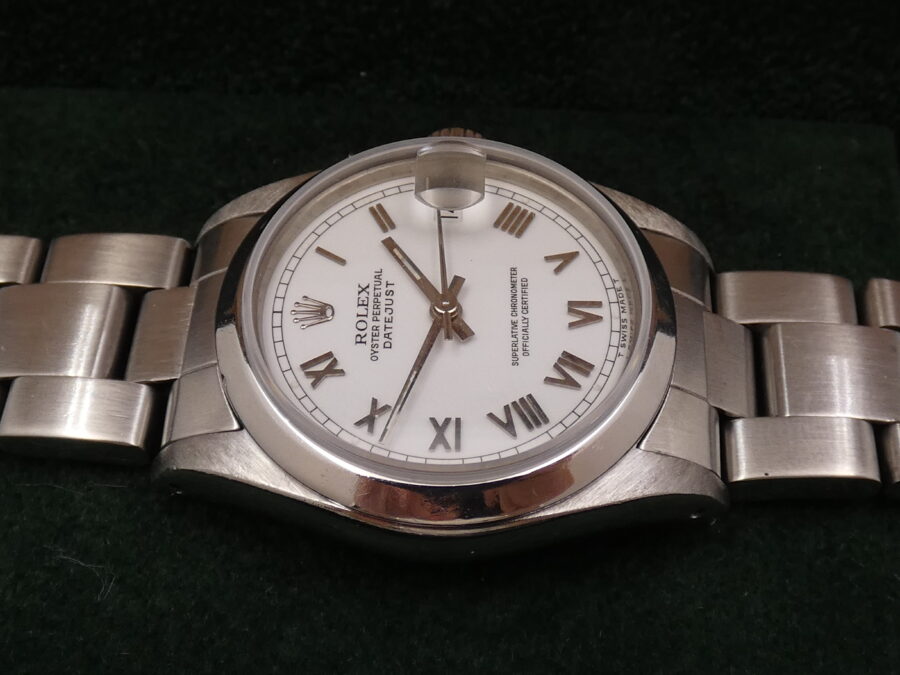 Rolex Datejust 31 MID-SIZE 68240 Anni 1991 White Dial Automatico Acciaio Bracciale Oyster LADY Watch - immagine 7