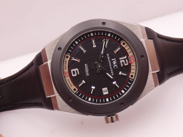 IWC Ingenieur Automatic IW3234 Automatic Date Black Ceramic Bezel Acciaio
