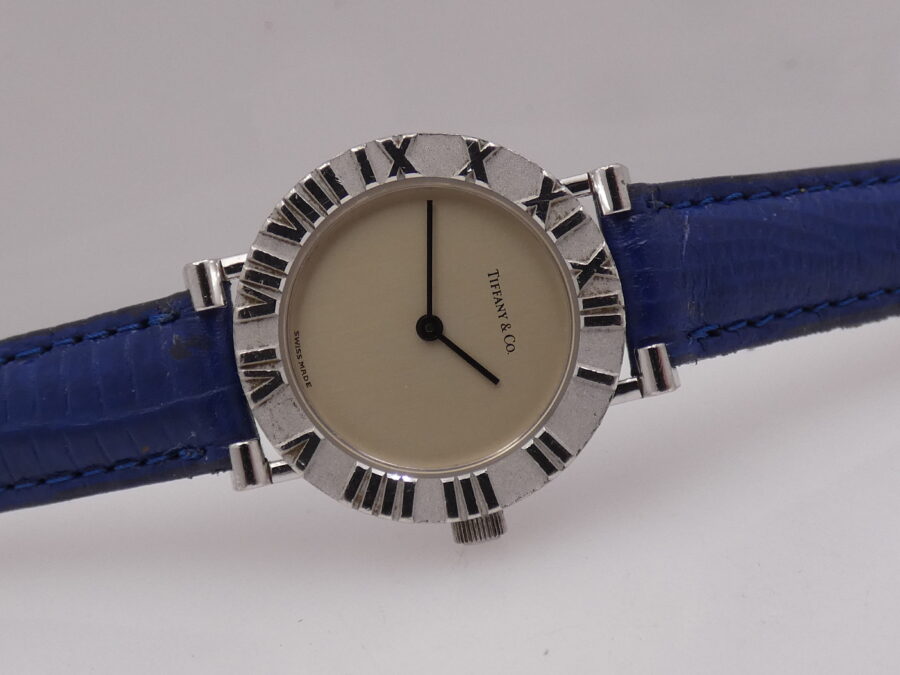 Tiffany Atlas Lady 24mm L0604 ARGENTO 925 Anni 90's Orologio Ladies - immagine 7
