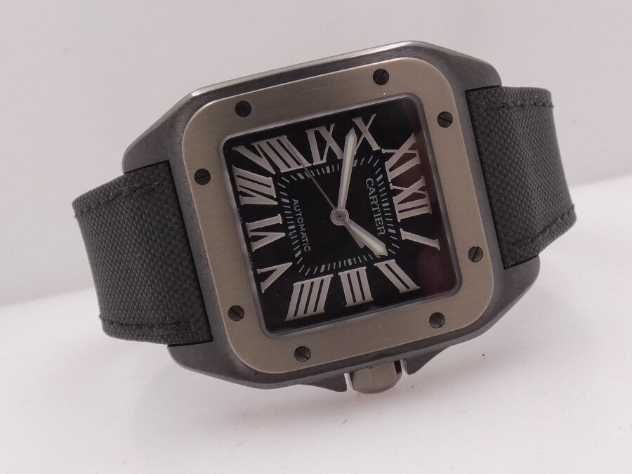 Cartier Santos 100 XL 2656 - W2020010 38mm Steel & Titanium TOP CONDITION Automatic Like New - immagine 7