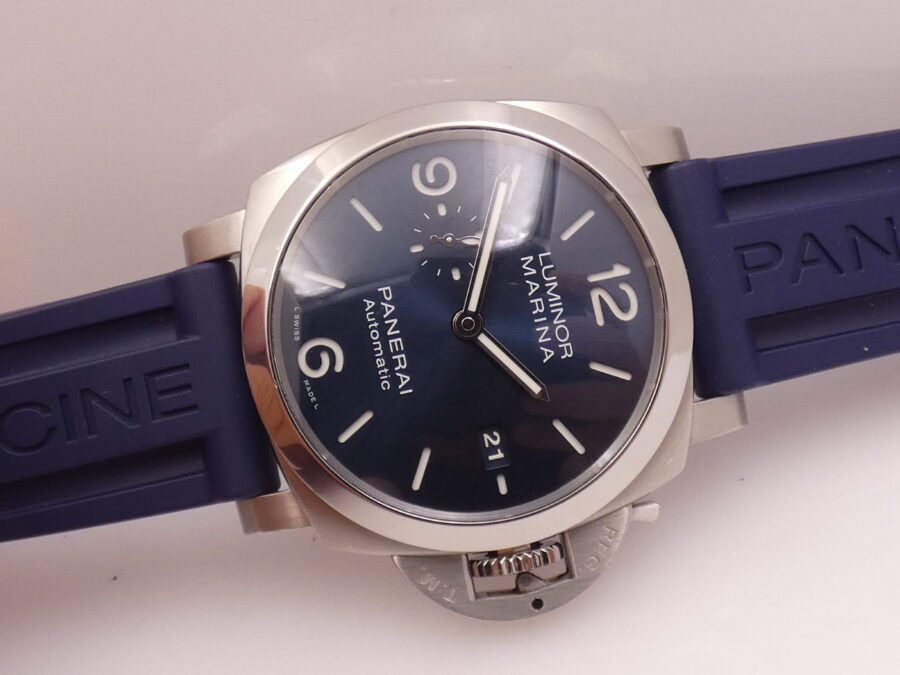 Panerai Luminor Marina PAM01313 BOX&PAPERS Anni 2021 BLUE DIAL Automatico Acciaio OP7393 - immagine 7
