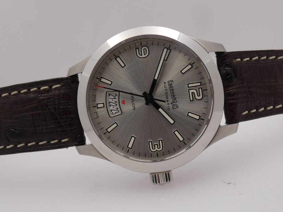 Eberhard & Co. Aiglon Grande Taille 41030 N.O.S BOX&PAPERS Anno 2016 Automatico Acciaio New Old Stock - immagine 7