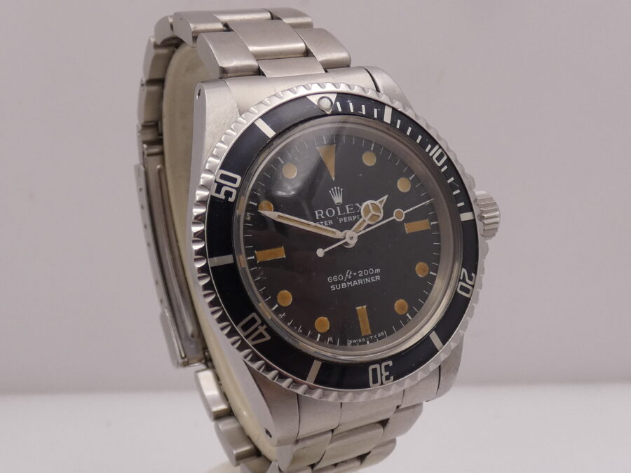 Rolex Submariner (No Date) 5513 SERIF Hazelnut Dial MK1 Open Six Automatico Braccialato Anno 1970/1971 - immagine 8