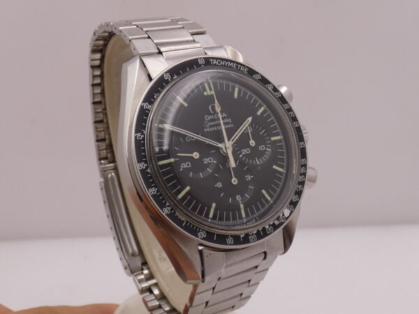 Cronografo Omega Speedmaster Professional Moonwatch Tritium 145.022 With PAPERS ANNO 1972 RARO BRACCIALE ELASTICO 1039/516