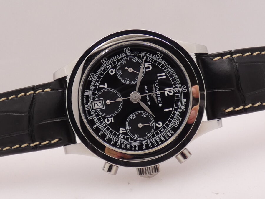 Cronografo Longines Heritage 1942 NEW BOX&PAPERS L2.768.4 Automatico ANNO 2023 Mai Indossato - immagine 9