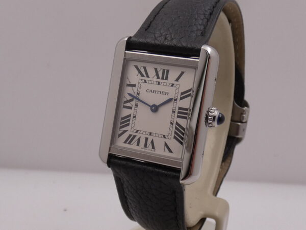 Cartier Tank Solo Steel 3170 LIKE NEW With PAPERS Anno 2021 For Ladies
