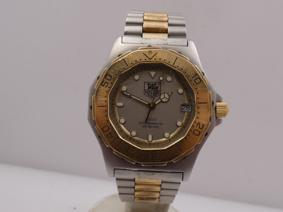 TAG Heuer 3000 Professional Acciaio&Oro 18 kt G.F. Anni 80 Braccialato Ref. 934.206 - immagine 9