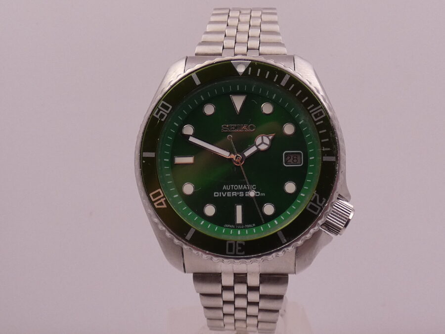 Seiko Scuba Diver's HULK Total Green 42mm Automatico Anno 1995 Braccialato Jubile Acciaio - immagine 9