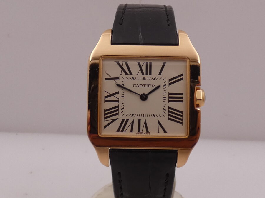 Cartier Santos Dumont Oro Rosa18Kt W2009251 BOX&PAPERS Anno 2023 TOP CONDITION Never Polished - immagine 8
