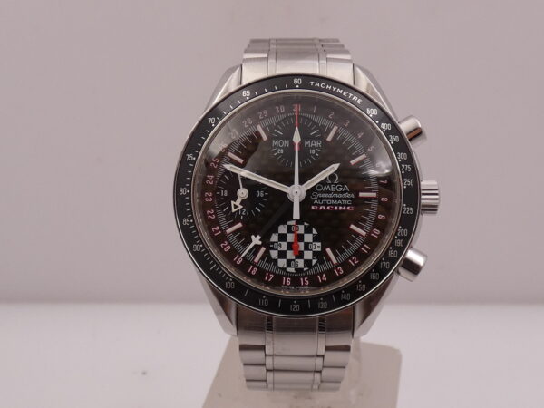 Cronografo Omega Speedmaster Day Date Racing Schumacher Triple Date BOX&PAPERS Anno 2014 Automatico Acciaio EDIZIONE LIMITATA 5555pc Ref. 3529.50.00
