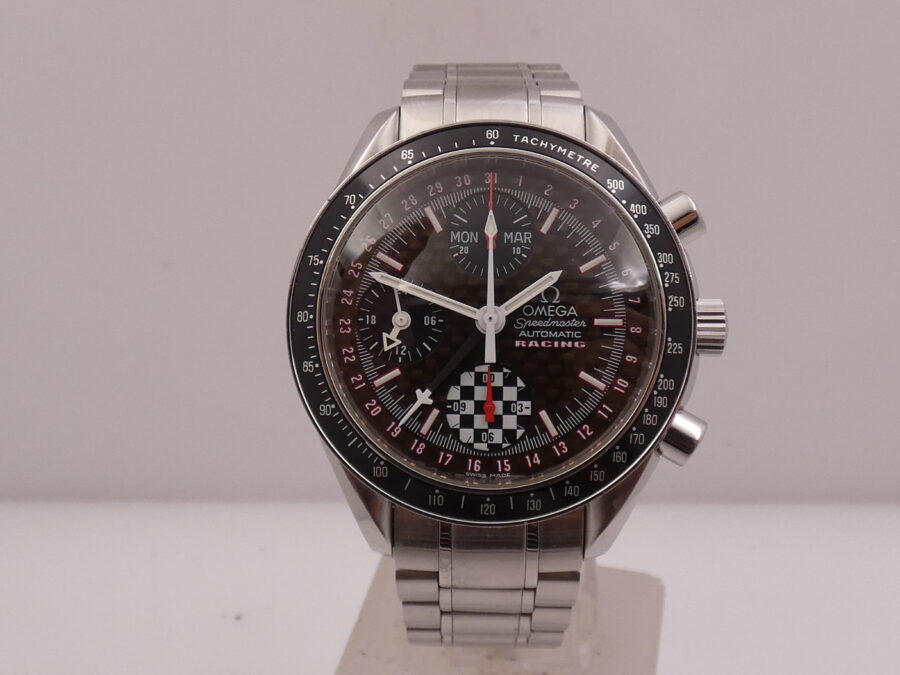 Cronografo Omega Speedmaster Day Date Racing Schumacher Triple Date BOX&PAPERS Anno 2014 Automatico Acciaio EDIZIONE LIMITATA 5555pc Ref. 3529.50.00 - immagine 9