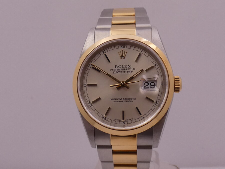 Rolex Datejust 16203 N.O.S. BOX&PAPERS Italia NO HOLES Acciaio & Oro 18Kt Anno 1999 MAI INDOSSATO Automatico - immagine 8