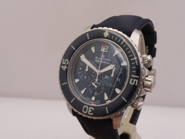 Cronografo Blancpain Fifty Fathoms Flyback 45mm With PAPERS Anno 2021 Automatico Acciaio 5085FB-1140-52