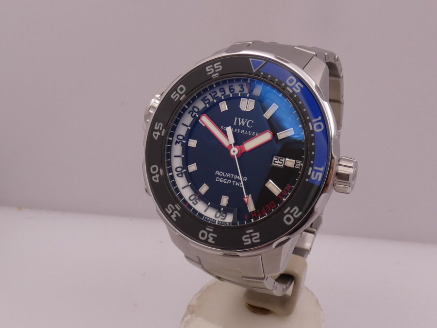 IWC Aquatimer Deep Two 46mm IW3547 WITH PAPERS TOP CONDITION Automatico Acciaio Braccialato - immagine 8