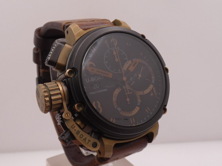 Cronografo U-Boat Chimera Italo Fontana 7475 46mm Bronzo & PVD Nero Limited Edition 300pz - immagine 8