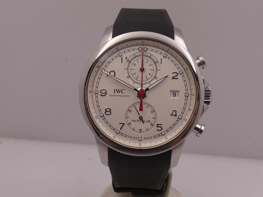 Cronografo IWC Portuguese Yacht Club Flyback IW390502 With PAPERS Automatico ANNO 2017 Acciaio - immagine 8
