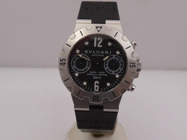 Cronografo Bulgari Scuba Diagono SCB 38 S Automatic Chronometer Acciaio ANNI '2000