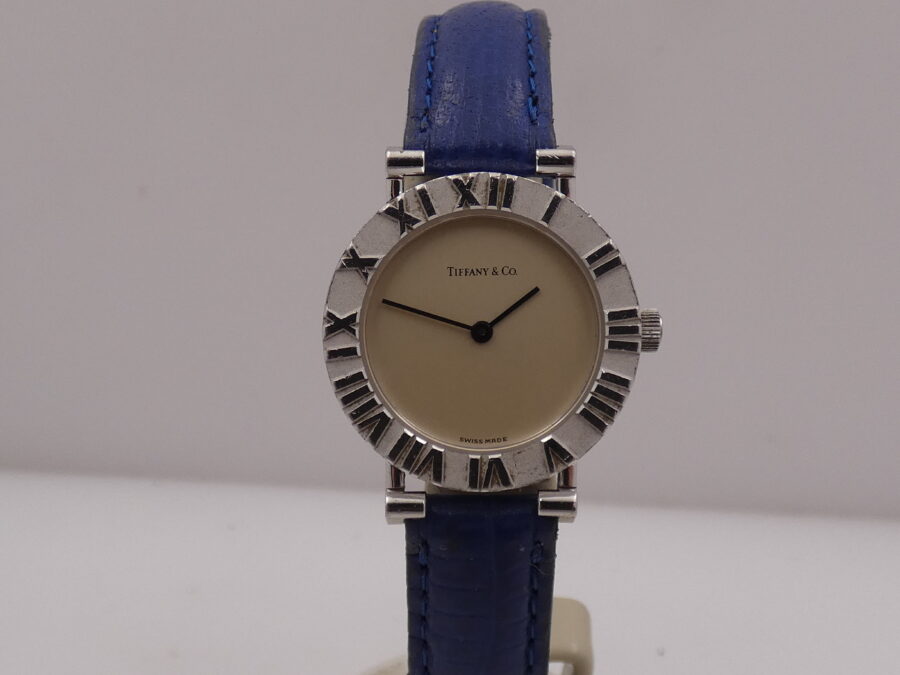 Tiffany Atlas Lady 24mm L0604 ARGENTO 925 Anni 90's Orologio Ladies - immagine 8