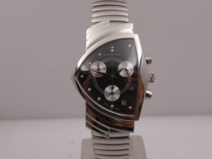 Cronografo Hamilton Ventura 32mm BOX&PAPERS Braccialato Acciaio Ref. H24412732 - immagine 8