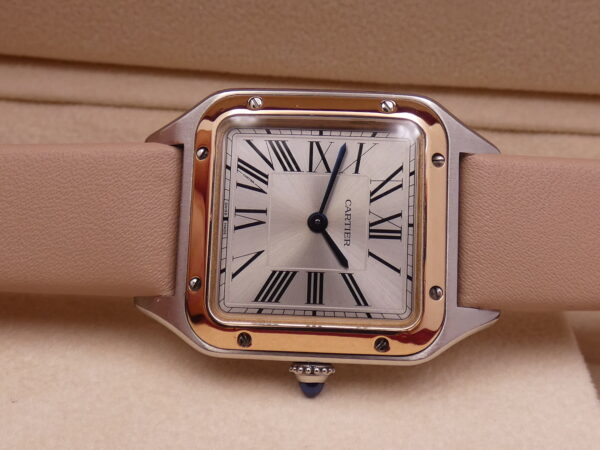 Cartier Santos Dumont Lady 27,5mm Acciaio & Oro Rosa 18Kt 4213 TOP CONDITION For Ladies W2SA0012