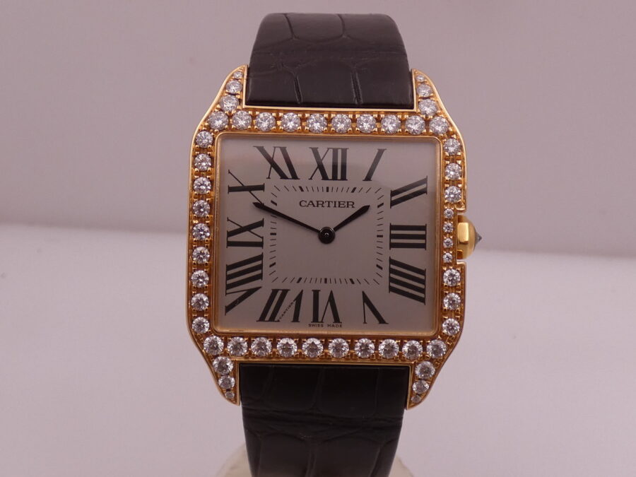 Cartier Santos Dumont 2650 Large Model Oro Rosa 18Kt Diamond Set TOP CONDITION Manuale - immagine 9