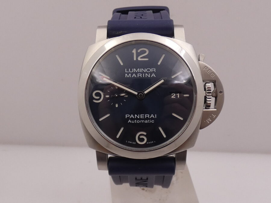 Panerai Luminor Marina PAM01313 BOX&PAPERS Anni 2021 BLUE DIAL Automatico Acciaio OP7393 - immagine 8